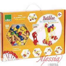 VILAC - GIOCO MECCANO BATIBLOC IN LEGNO VILAC