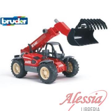 BRUDER - MANITOU MLT 633 TURBO CON BRACCIO MECCANICO - BRUDER 02125