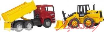 BRUDER - CAMION MAN TGAFR 130 CON PALA MECCANICA - BRUDER 02752