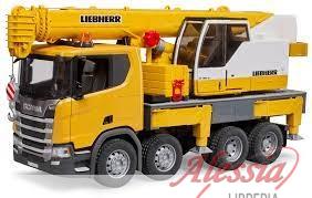 BRUDER - AUTOGRU LIEBHERR SCANIA SUPER 560R CON MODULO LIGHT + SOUND BRUDER