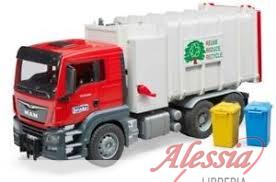 BRUDER - CAMION TRASPO.RIFIUTI MAN TGS SIDE LOADING GARBAGE TRUCK