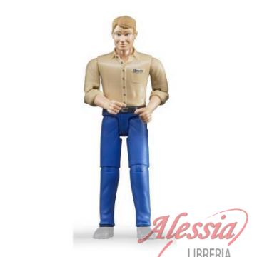 BRUDER - UOMO CON JEANS, PELLE CHIARA - BRUDER 60006
