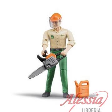 BRUDER - BOSCAIOLO CON ACCESSORI - BRUDER 60030