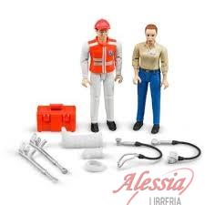  - PERSONAGGI BRUDER CON ACCESSORI AMBULANZA - BRUDER 62710