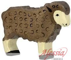 HOLZTIGER - PECORA NERA IN PIEDI IN LEGNO HOLZTIGER