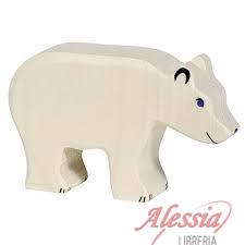 HOLZTIGER - ORSO POLARE CHE MANGIA IN LEGNO HOLZTIGER