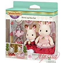 SJLVANIAN FAMILIES - MAMMA + RAGAZZA CONIGLI CIOCCOLATO SJLVANIAN FAMILIES